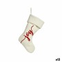 Christmas bauble Joy Christmas Stocking White Cloth 28 x 4 x 46 cm (12 Units) | Tienda24 - Global Online Shop Tienda24.eu