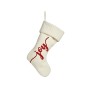 Christmas bauble Joy Christmas Stocking White Cloth 28 x 4 x 46 cm (12 Units) | Tienda24 - Global Online Shop Tienda24.eu