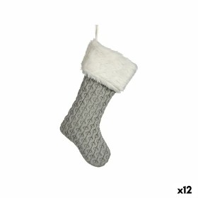 Adorno Natalício Meia de Natal Cinzento Tecido 28 x 4 x 46 cm (12 Unidades) de Krist+, Natal - Ref: S3627108, Preço: 68,73 €,...