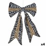 Fiocco Decorazione Natalizia Zebra Bianco Nero 40 x 4 x 45 cm (4 Unità) di Krist+, Natale - Rif: S3627123, Prezzo: 62,33 €, S...