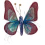 Figura Decorativa Mariposa Azul Rosa 14 x 3 x 18 cm (8 Unidades) de Krist+, Navidad - Ref: S3627130, Precio: 46,61 €, Descuen...