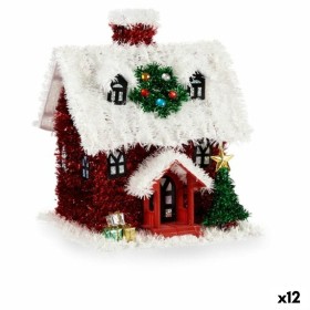 Décorations de Noël Boîte Cadeau Argenté Plastique Paillettes 7,5 x 11,5 x 4 cm (24 Unités) | Tienda24 - Global Online Shop Tienda24.eu