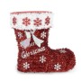 Statua Decorativa Stivale Tinsel Bianco Rosso polipropilene PET 26 x 27 x 14 cm (8 Unità) di Krist+, Natale - Rif: S3627202, ...