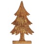 Figurine Décorative Sapin de Noël Doré Bois 5 x 39 x 22 cm (6 Unités) | Tienda24 - Global Online Shop Tienda24.eu