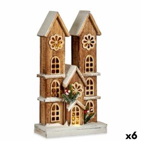 Accesoires pour crèche de Noël Naturel Église 20 X 7 X 24 CM | Tienda24 - Global Online Shop Tienda24.eu