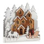 Decorative Figure Light Town White Brown Wood 44 x 44,5 x 6 cm (4 Units) | Tienda24 - Global Online Shop Tienda24.eu