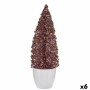 Figurine Décorative Sapin de Noël Rose Doré Plastique 9 x 28 x 9 cm (6 Unités) de Krist+, Noël - Réf : S3627298, Prix : 32,67...