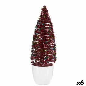 Decorative Figure Christmas Tree Blue Red Plastic 9 x 28 x 9 cm (6 Units) by Krist+, Christmas - Ref: S3627301, Price: 32,74 ...