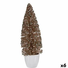 Figurine Décorative Sapin de Noël Menthe champagne Plastique 10 x 33 x 10 cm (6 Unités) de Krist+, Noël - Réf : S3627306, Pri...