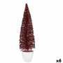 Decorative Figure Christmas Tree Blue Fuchsia Plastic 10 x 38 x 10 cm (6 Units) by Krist+, Christmas - Ref: S3627315, Price: ...