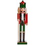 Figura Decorativa Cascanueces Rojo Verde Plástico 13,2 x 59,5 x 11,5 cm (4 Unidades) de Krist+, Navidad - Ref: S3627321, Prec...