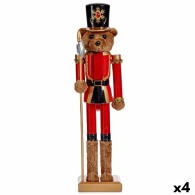 Decorative Figure Nutcracker Bear Brown Black 16,5 x 60 x 13,5 cm (4 Units) by Krist+, Christmas - Ref: S3627332, Price: 72,1...