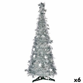 Weihnachtsbaum Silberfarben Lametta 38 x 38 x 150 cm (6 Stück) von Krist+, Weihnachten - Ref: S3627346, Preis: 93,93 €, Rabat...