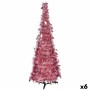 Árbol de Navidad Rosa Espumillón 38 x 38 x 150 cm (6 Unidades) de Krist+, Navidad - Ref: S3627348, Precio: 93,93 €, Descuento: %