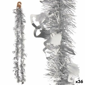 Ghirlanda di Natale Tinsel Cappe Argentato Plastica 12 x 12 x 200 cm (36 Unità) di Krist+, Natale - Rif: S3627357, Prezzo: 45...