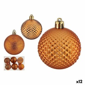 Conjunto de bolas de Natal 6 cm Laranja PVC (12 Unidades) de Krist+, Natal - Ref: S3627402, Preço: 17,64 €, Desconto: %