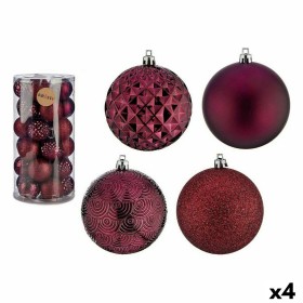 Conjunto de bolas de Natal Roxo 8 cm PVC (4 Unidades) de Krist+, Natal - Ref: S3627412, Preço: 45,41 €, Desconto: %