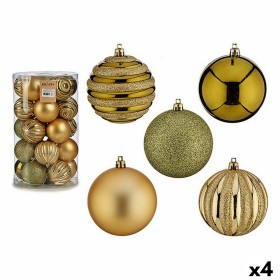 Conjunto de bolas de Natal Verde Dourado PVC 8 x 9 x 8 cm (4 Unidades) de Krist+, Natal - Ref: S3627418, Preço: 54,18 €, Desc...