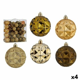 Conjunto de bolas de Natal 7 cm Verde Dourado PVC (4 Unidades) de Krist+, Natal - Ref: S3627420, Preço: 58,65 €, Desconto: %