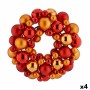 Advent wreathe Balls Red Orange PVC 35 x 10 x 35 cm (4 Units) by Krist+, Christmas - Ref: S3627422, Price: 52,76 €, Discount: %