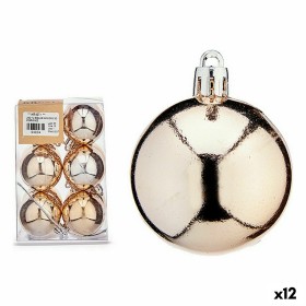 Lot de boules de Noël champagne Plastique 5 x 6 x 5 cm (12 Unités) de Krist+, Noël - Réf : S3627462, Prix : 27,78 €, Remise : %