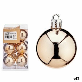 Conjunto de bolas de Natal Bronze PVC Ø 4 cm (12 Unidades) de Krist+, Natal - Ref: S3627463, Preço: 13,25 €, Desconto: %