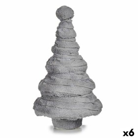 Albero di Natale Velluto Grigio 22 x 37,5 x 22 cm (6 Unità) di Krist+, Natale - Rif: S3627502, Prezzo: 62,21 €, Sconto: %