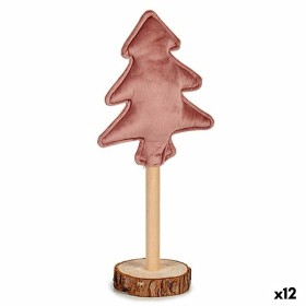 Árvore de Natal Poliéster Cor de Rosa Madeira 8 x 13 x 30 cm (12 Unidades) de Krist+, Natal - Ref: S3627511, Preço: 32,84 €, ...