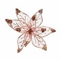 Decorative Flower Golden Pink Plastic 25 x 25 x 7 cm (12 Units) by Krist+, Christmas - Ref: S3627528, Price: 47,82 €, Discoun...