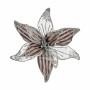 Decorative Flower Silver Plastic 25 x 25 x 7 cm (12 Units) by Krist+, Christmas - Ref: S3627531, Price: 35,62 €, Discount: %