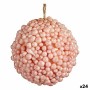 Boule de Noël Rose Plastique 8 x 8 x 8 cm (24 Unités) de Krist+, Noël - Réf : S3627536, Prix : 37,80 €, Remise : %