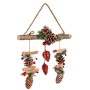 Christmas bauble Brown Red Wood Plastic 30 x 9 x 40 cm (6 Units) by Krist+, Christmas - Ref: S3627538, Price: 34,94 €, Discou...