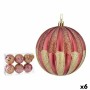 Lot de boules de Noël 10 cm Rose Doré Plastique (6 Unités) de Krist+, Noël - Réf : S3627568, Prix : 39,82 €, Remise : %