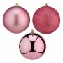 Set of Christmas balls Pink PVC Ø 12 cm (6 Units) by Krist+, Christmas - Ref: S3627595, Price: 39,82 €, Discount: %