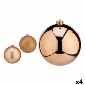 Set of Christmas balls Copper Plastic 15 x 16 x 15 cm (4 Units) by Krist+, Christmas - Ref: S3627598, Price: 54,18 €, Discoun...