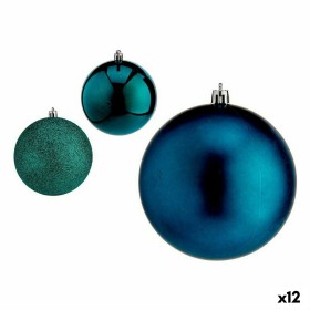 Set of Christmas balls Blue Plastic 10 x 11 x 10 cm (12 Units) by Krist+, Christmas - Ref: S3627605, Price: 54,87 €, Discount: %