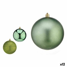 Lot de boules de Noël Vert Plastique 10 x 11 x 10 cm (12 Unités) de Krist+, Noël - Réf : S3627623, Prix : 54,87 €, Remise : %