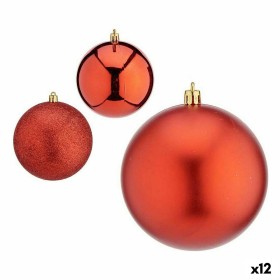 Set of Christmas balls Red Plastic 10 x 10 x 60 cm (12 Units) by Krist+, Christmas - Ref: S3627629, Price: 54,87 €, Discount: %