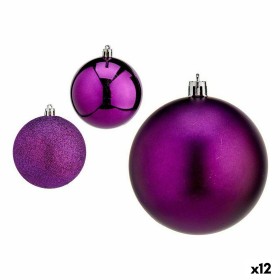 Conjunto de bolas de Natal Roxo Plástico 8 x 8 x 47 cm (12 Unidades) de Krist+, Natal - Ref: S3627646, Preço: 34,26 €, Descon...