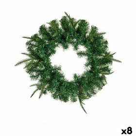 Corona de Navidad Verde 45 x 6 x 45 cm (8 Unidades) de Krist+, Navidad - Ref: S3627661, Precio: 62,10 €, Descuento: %