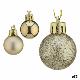 Set de Bolas de Navidad Plateado Plástico 3 x 4 x 3 cm (12 Unidades) de Krist+, Navidad - Ref: S3627706, Precio: 24,39 €, Des...