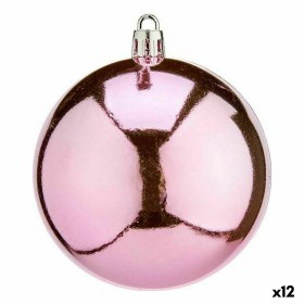 Set di palline di Natale Rosa Plastica 8 x 9 x 8 cm (12 Unità) di Krist+, Natale - Rif: S3627708, Prezzo: 55,30 €, Sconto: %