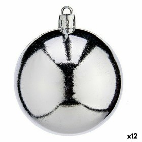 Conjunto de bolas de Natal Prateado Plástico Ø 7 cm (12 Unidades) de Krist+, Natal - Ref: S3627710, Preço: 39,86 €, Desconto: %