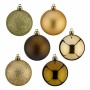 Set of Christmas balls Green Golden Plastic 6 x 7 x 6 cm (10 Units) by Krist+, Christmas - Ref: S3627804, Price: 51,56 €, Dis...