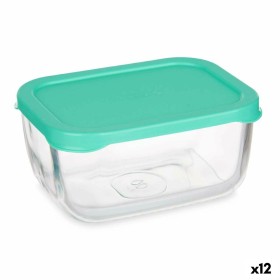 Fiambrera SNOW BOX Verde Transparente Vidrio Polietileno 420 ml (12 Unidades) de Pasabahce, Almacenamiento de alimentos - Ref...