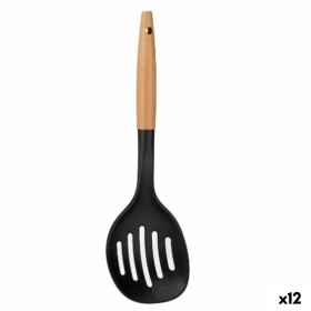 Skimmer Black Natural Wood 11 x 35 x 4 cm (12 Units) by Kinvara, Skimmers - Ref: S3627881, Price: 19,49 €, Discount: %