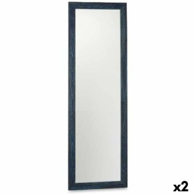 Wall mirror DKD Home Decor Blue Metal Coral White 60 x 7 x 60 cm Mediterranean (2 Units) | Tienda24 - Global Online Shop Tienda24.eu