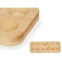 Egg cup Brown Bamboo 40 x 3,4 x 40 cm (12 Units) | Tienda24 - Global Online Shop Tienda24.eu