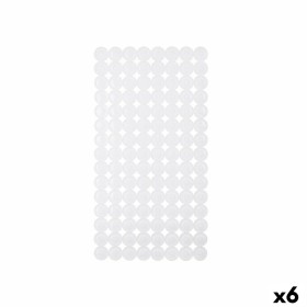 Tapete Antiderrapante para Duche Quadros Branco PVC 67,7 x 38,5 x 0,7 cm (6 Unidades) | Tienda24 - Global Online Shop Tienda24.eu