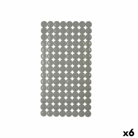 Non-slip Shower Mat Grey PVC 68 x 36 x 1 cm (6 Units) by Berilo, Shower accessories - Ref: S3627986, Price: 27,83 €, Discount: %